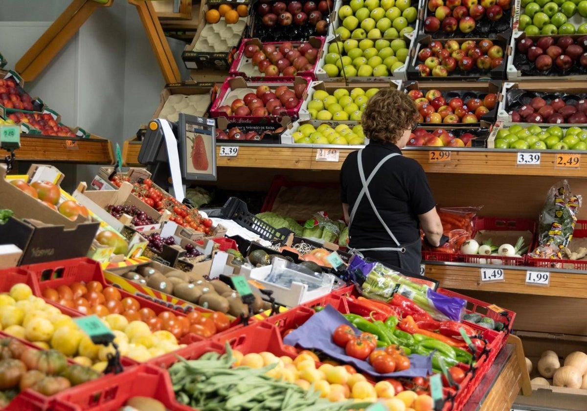 Una frutería de Toledo, en una imagen de archivo