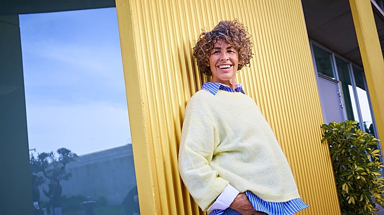 La cantante Nina, en la sede de ABC, en Vocento.