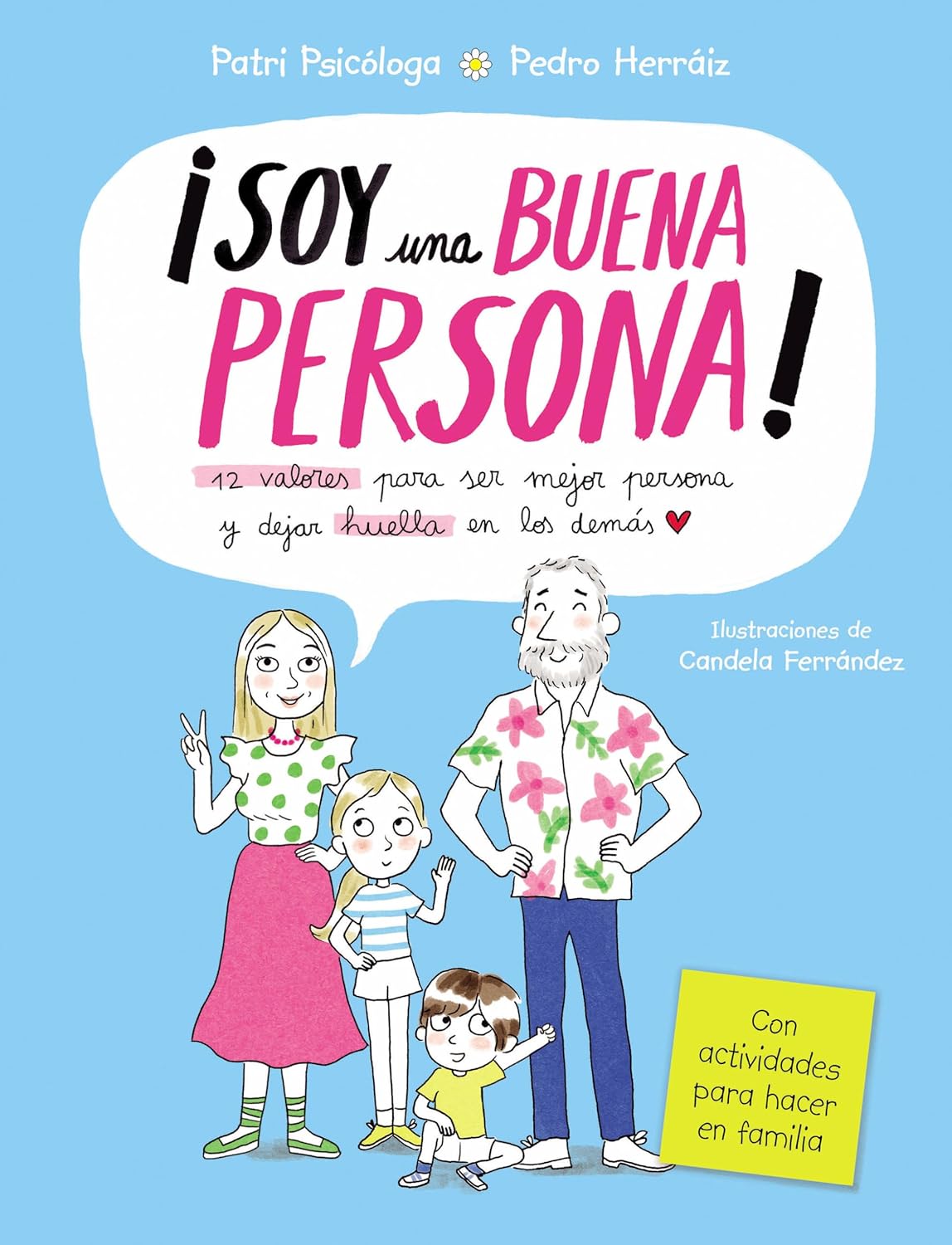 ¿A qué nos referimos cuando deseamos que nuestros hijos, alumnos y amigos sean personas de éxito? ¿A tener muchas riquezas, fama y likes, o a ser buenas personas que puedan construir relaciones sólidas y positivas, con una autoestima sana y cuya honestidad, bondad, esperanza, justicia... sean su carta de presentación? ¿Qué es más importante para alcanzar una vida buena? ¿Qué legado como padres o maestros deseamos dejar en nuestros hijos? La huella que dejemos en ellos será el punto de mira que marquen en el horizonte para aspirar a una vida con sentido. Patri Psicóloga y Pedro Herráiz ¡explican de una manera sencilla y amena 12 valores fundamentales para que nuestros hijos e hijas se conviertan en buenas personas. ¡