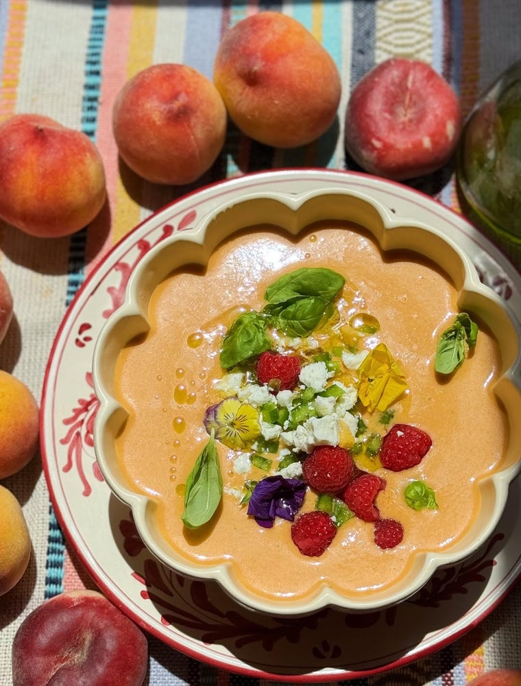 Gazpacho de melocotón