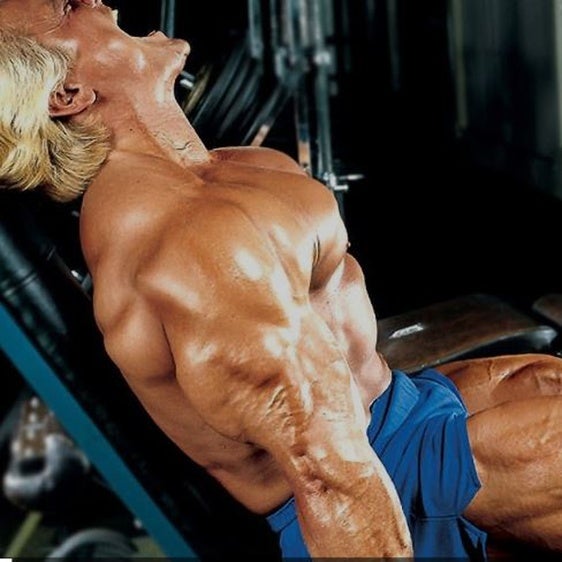 Tom Platz en la prensa de piernas