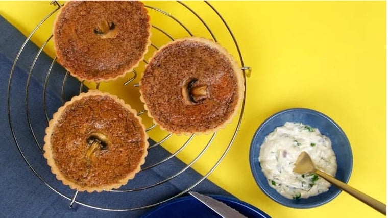 Tartaletas de champiñones crujientes