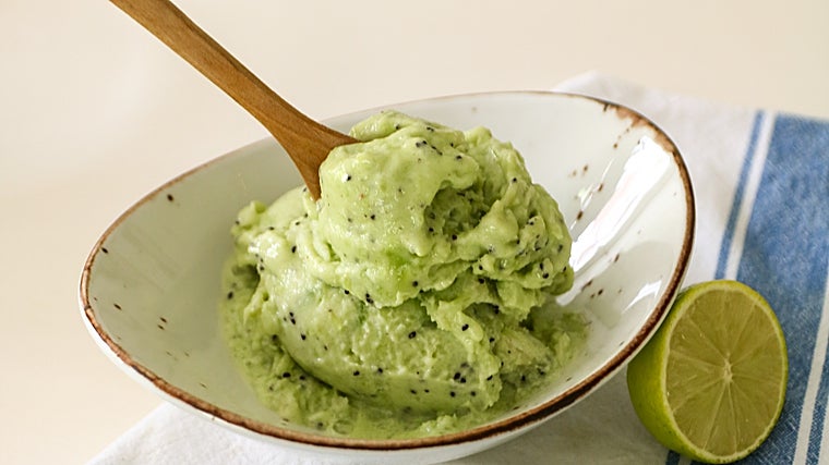 Un helado muy refrescante e hidratante