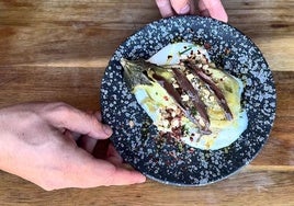 Berenjenas con anchoas.