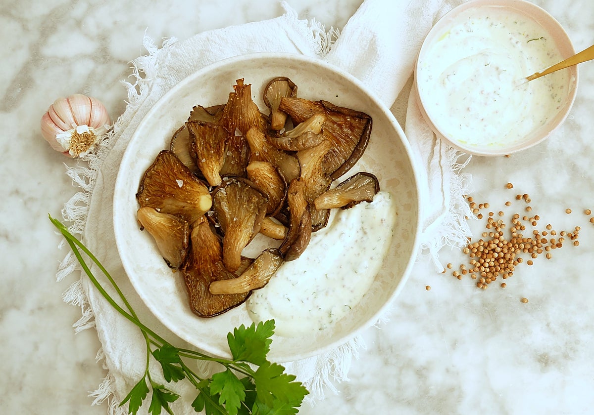 Setas con yogur, la receta repleta de vitamina D.