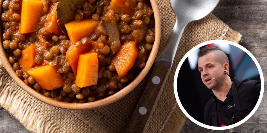 Dabiz Muñoz indica lo que evita hacer al cocinar lentejas y es una práctica habitual en España: «Pierden demasiado la piel»