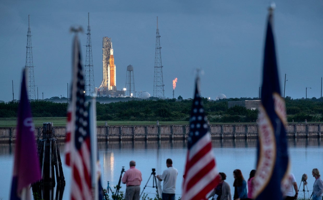Imágenes durante el segundo intento de lanzamiento de Artemis I