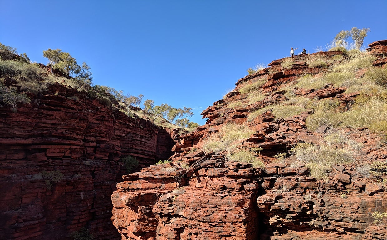 El acantilado de Joffre en el Parque Nacional Karijini en Australia Occidental