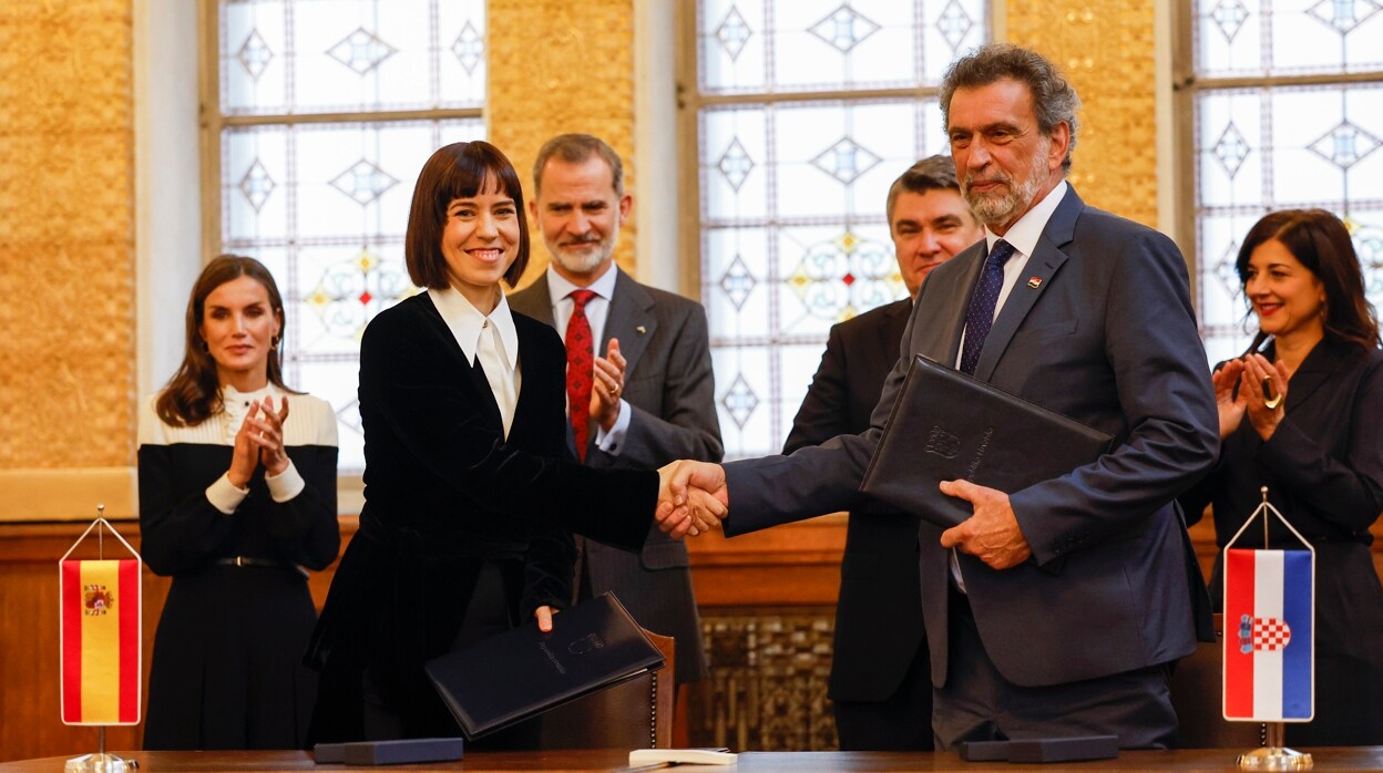 Los Reyes respaldan en Croacia la firma del primer acuerdo para la construcción del acelerador de partículas de Granada