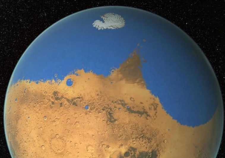 Un asteroide como el que mató a los dinosaurios provocó un megatsunami en Marte