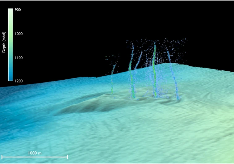 Los científicos, preocupados tras detectar una 'fuga' de líquido en el fondo del mar