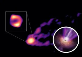 Esta es la primera imagen de un agujero negro y su chorro de energía