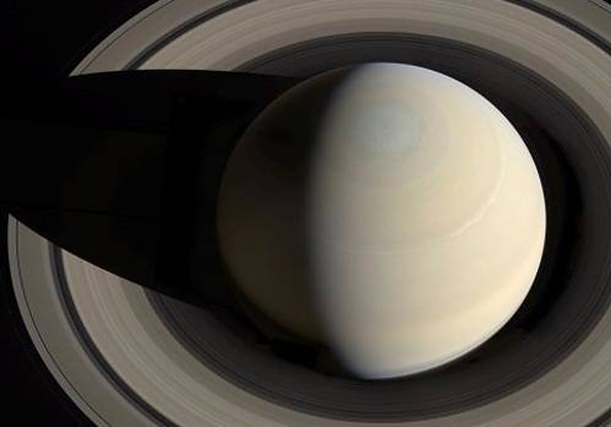 Imagen tomada por la sonda Cassini durante uno de sus sobrevuelos
