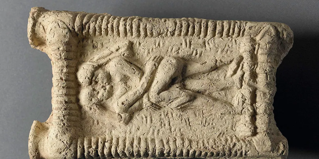 The first romantic kiss of humanity, in Mesopotamia 4,500 years ago