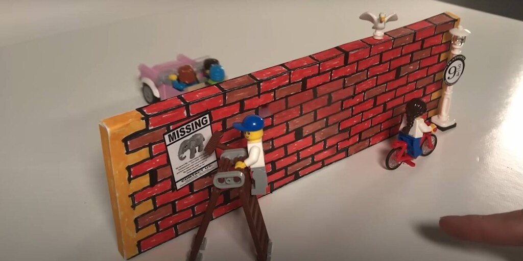 Legosteine, die durch Wände gehen, und Bilder, die „zum Leben erwachen“
