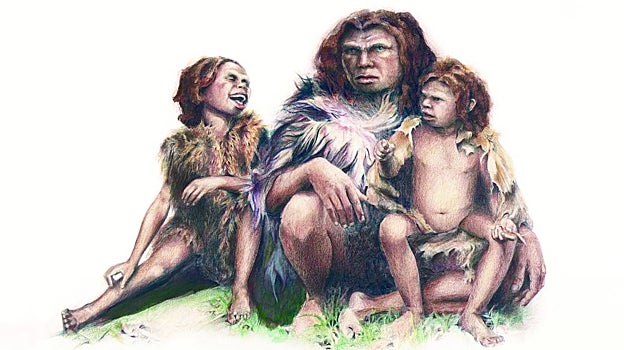 Representación de los tres individuos de la Covq Simanya