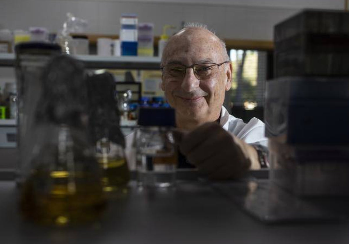 Francis Martínez Mojica en su laboratorio de la Universidad de Alicante
