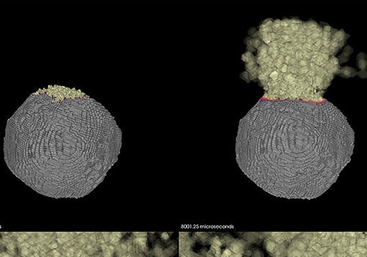 Una nueva herramienta permite conocer con detalle el efecto de una explosión nuclear en un asteroide