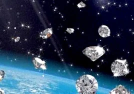 En 1.900 de los 5.500 exoplanetas conocidos podrían estar lloviendo diamantes