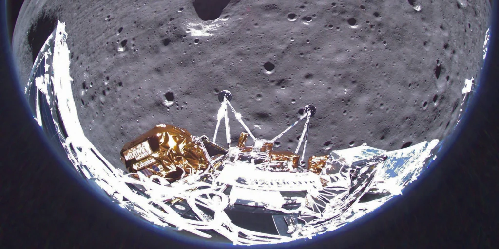 Ulysse reste inactif sur la Lune une semaine après son atterrissage brutal