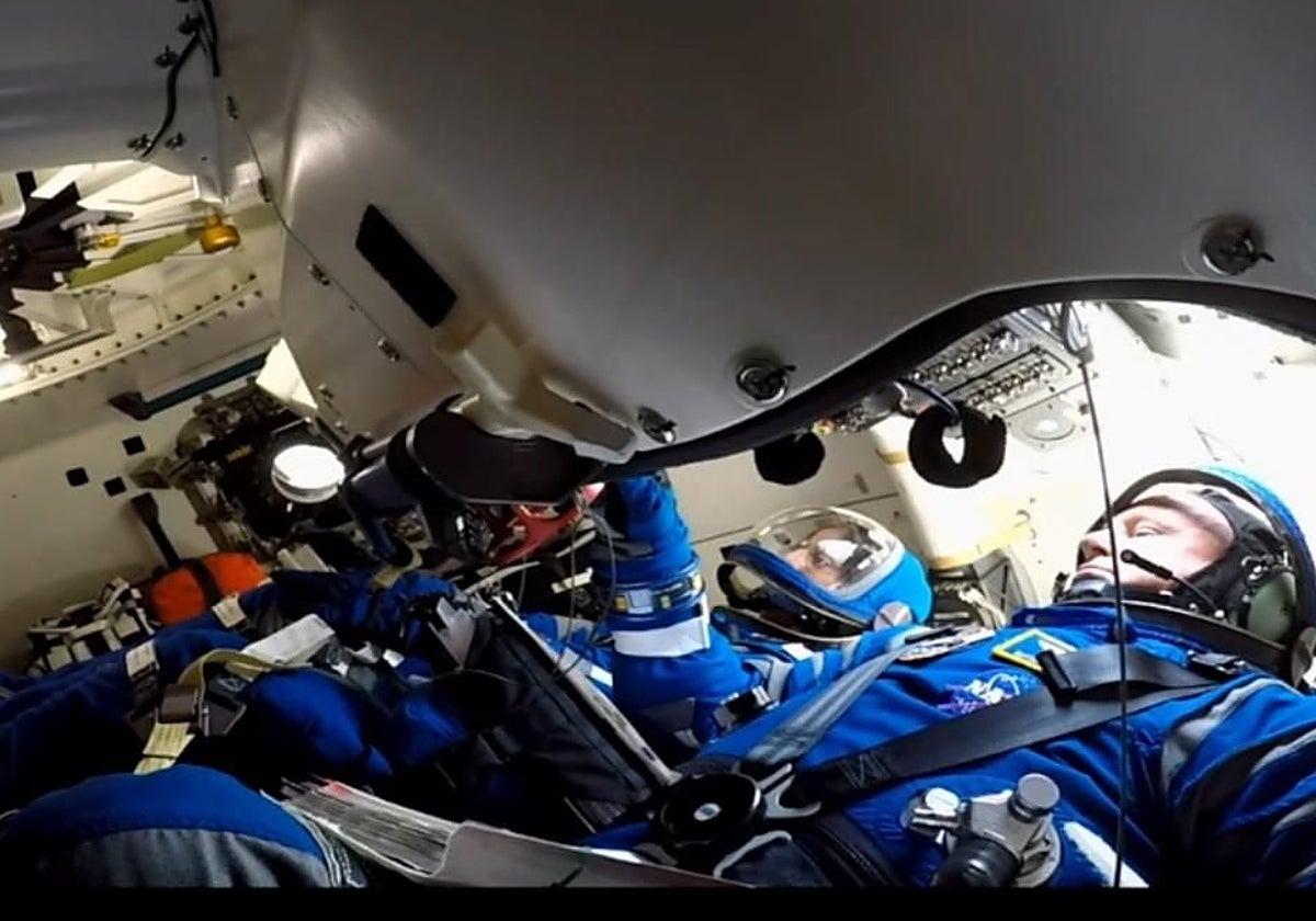 Los astronautas, poco antes del despegue desde Cabo Cañaveral