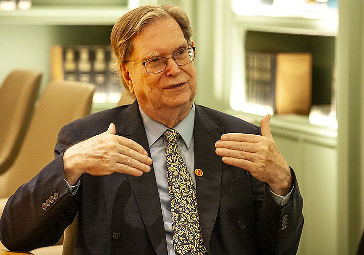 El astronomo George Smoot en la Fundación Ramón Areces