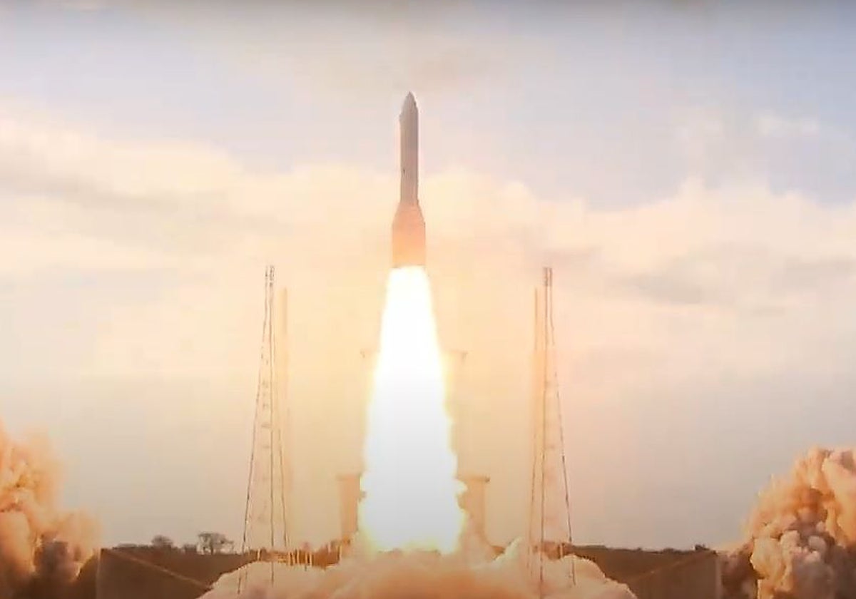 El cohete Ariane 6 en su despegue