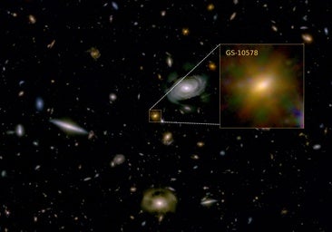 Observan cómo un gran agujero negro 'mata de hambre' a su galaxia