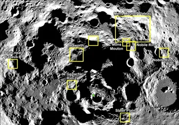 La NASA selecciona varios posibles lugares para las próximas misiones humanas a la Luna