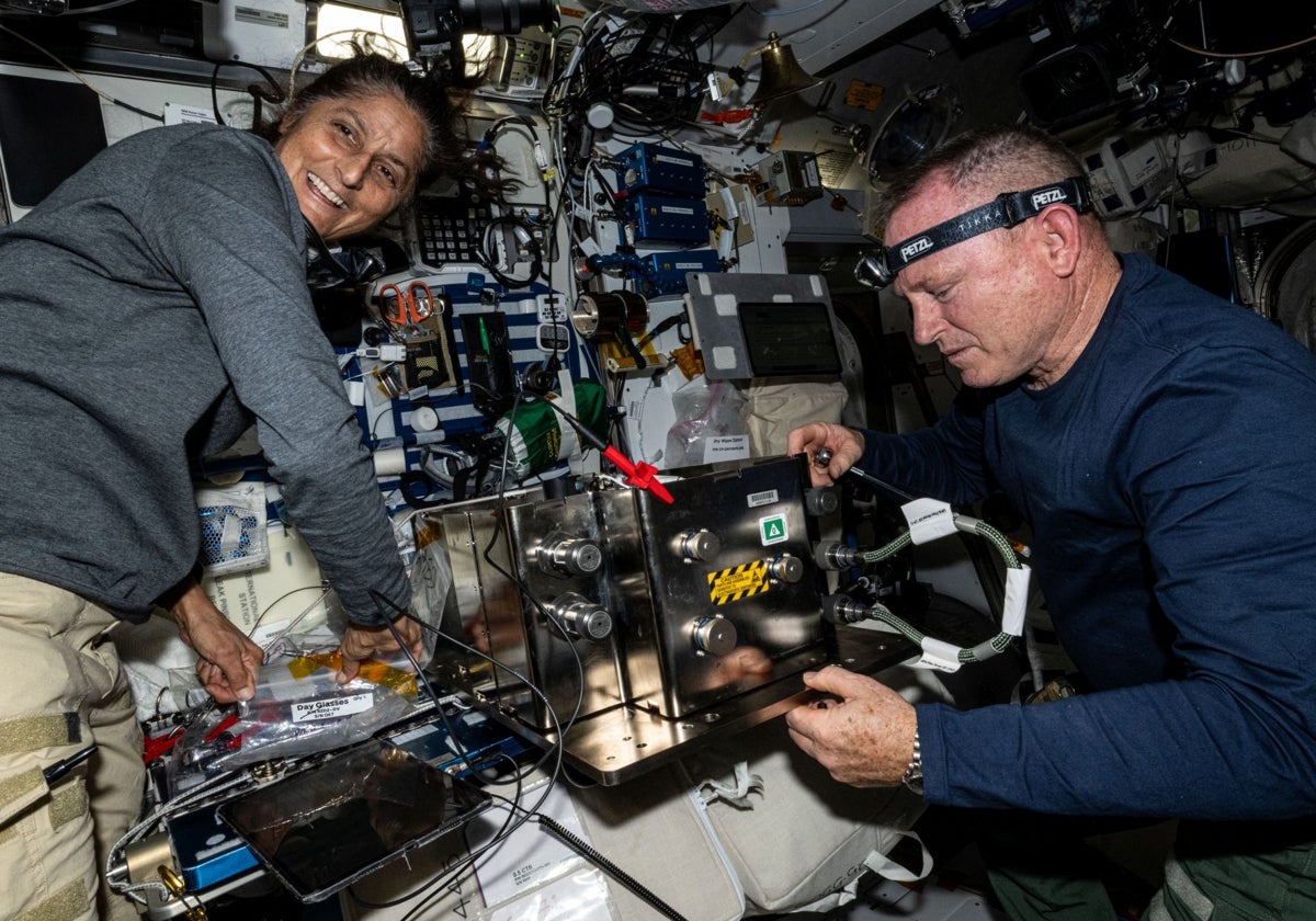 Los astronautas Butch Wilmore y Suni Williams