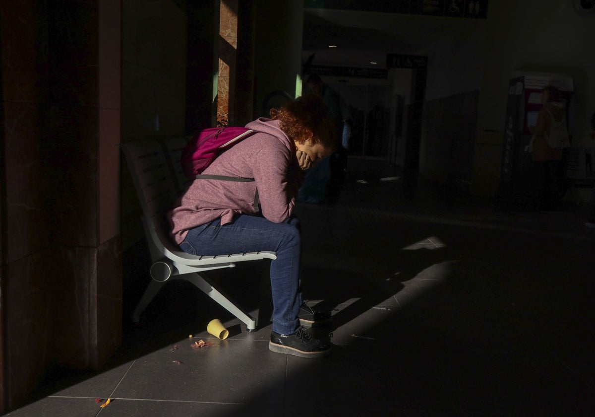 Las calles de Ciudad Real sin iluminación por la noche debido al apagón