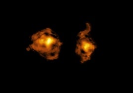 Astrónomos presencian por primera vez una auténtica 'guerra de las galaxias'