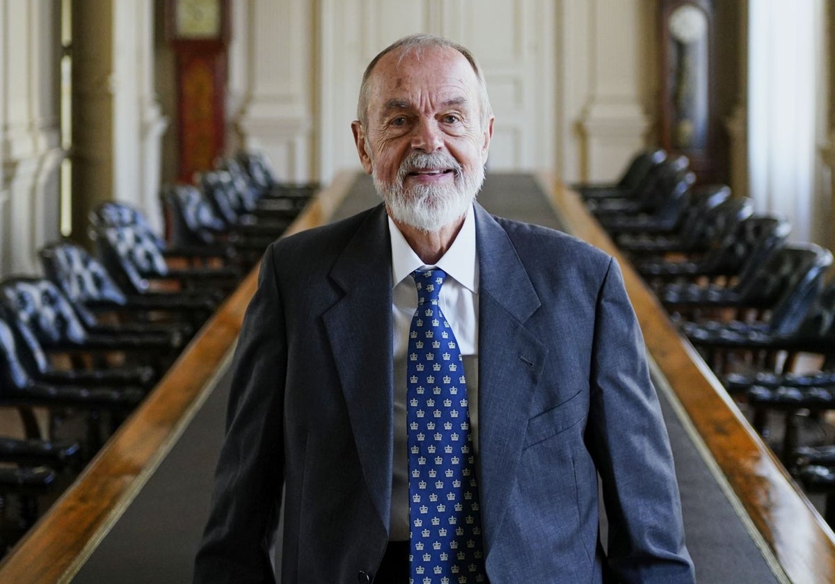 Philip Kitcher en la sede de la Fundación BBVA en Bilbao