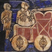 Representación sumeria de un carro del 2500 a. C.