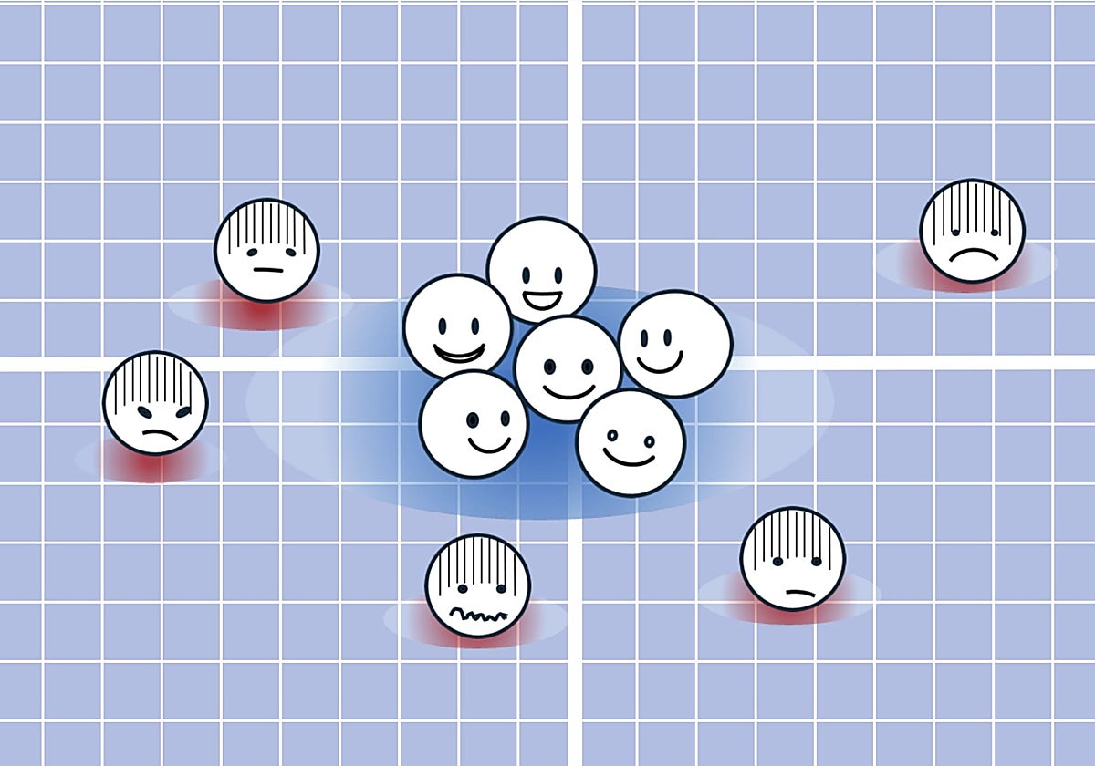 cuando los optimistas piensan en eventos futuros, sus patrones de actividad neuronal son similares. Los patrones de los pesimistas, en cambio, mostraron mucha más diversidad.