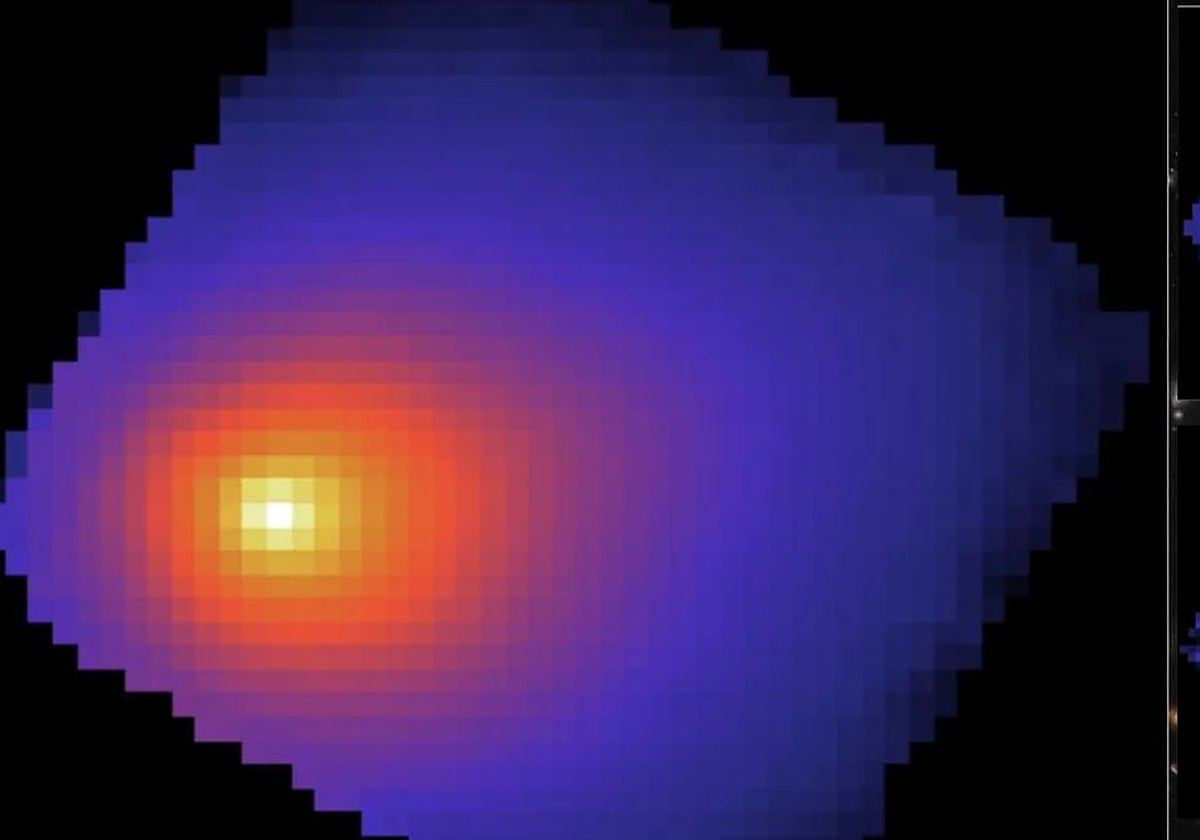 Imagen del objeto 3I/ATLAS obtenida por el Telescopio Espacial James Webb