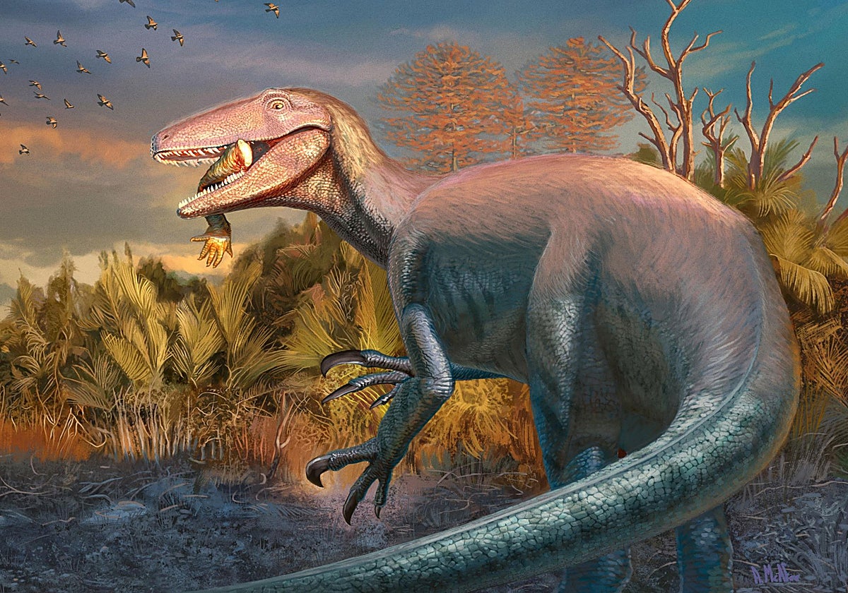 Reconstrucción de la vida de Joaquinraptor