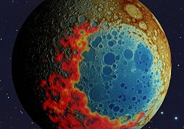 El mayor cráter de la Luna no se formó como se creía