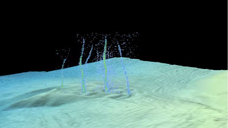 Grieta submarina frente a las costas de Oregón, en Estados Unidos