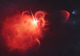 Detectan la primera eyección extrasolar, capaz de arrancar la atmósfera a un planeta