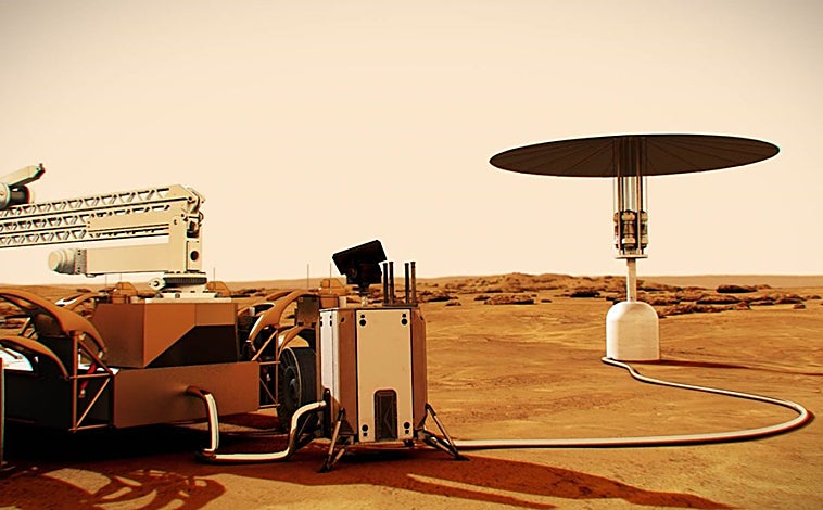 Imagem principal – As imagens mostram diferentes abordagens de módulos nucleares que poderiam ser instalados na superfície da Lua.