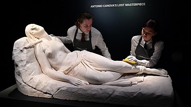 'Magdalena yacente', de Canova