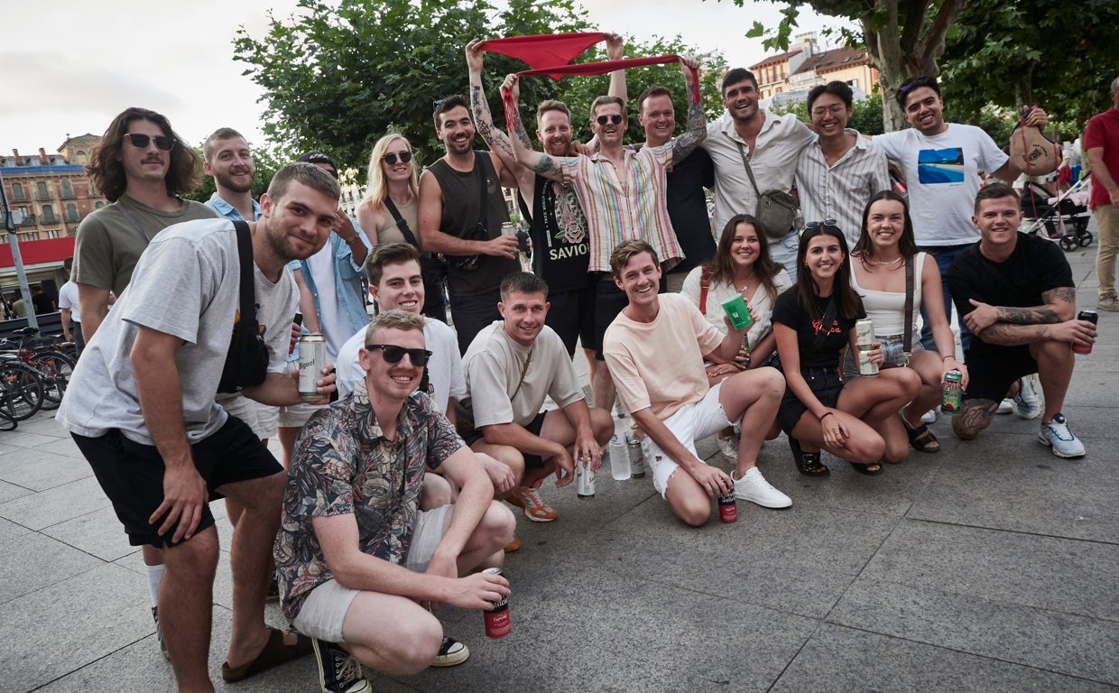 El grupo de australianos que han disfrutado de los Sanfermines 2022