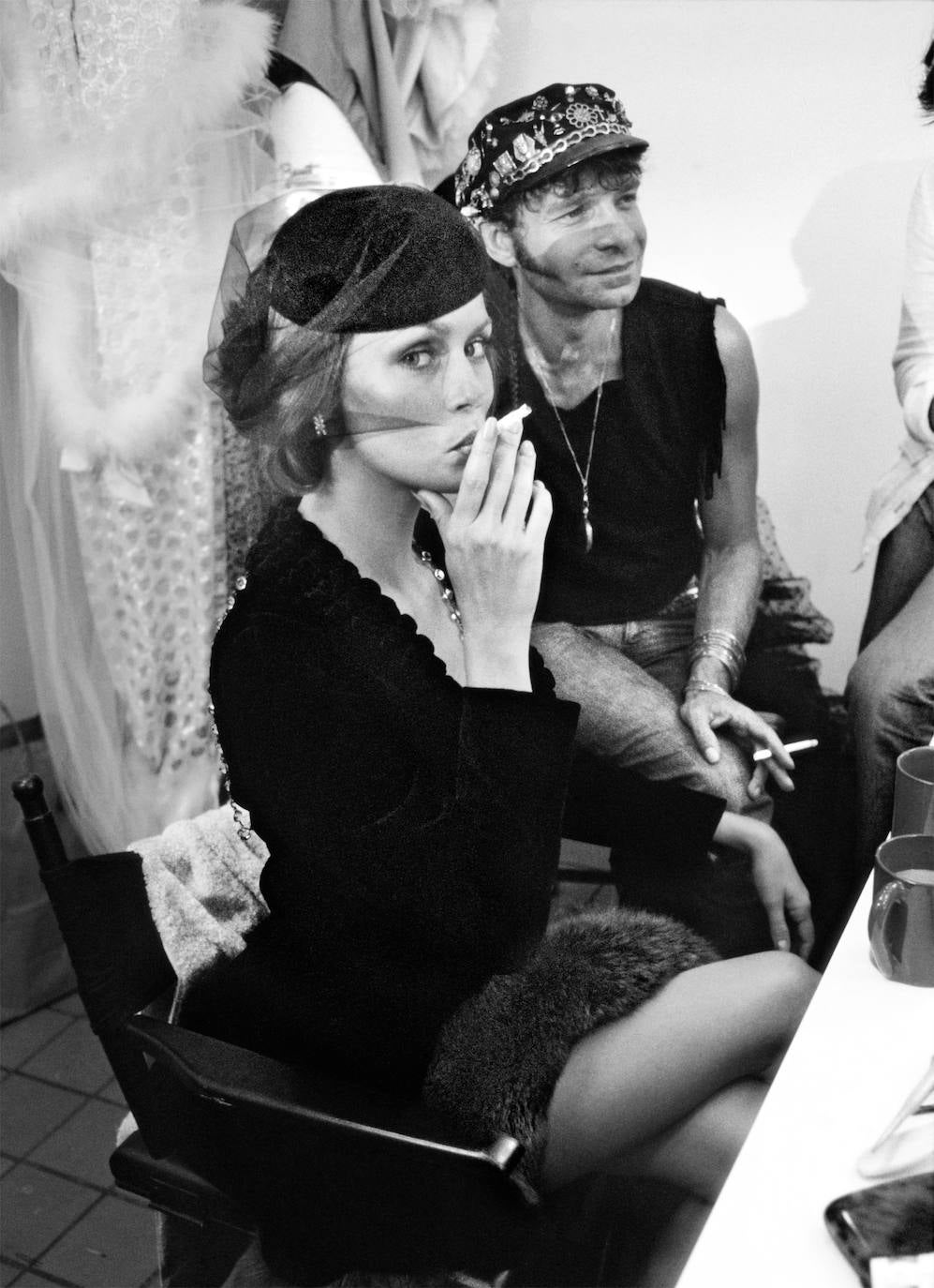 Lauren Hutton en el camerino 