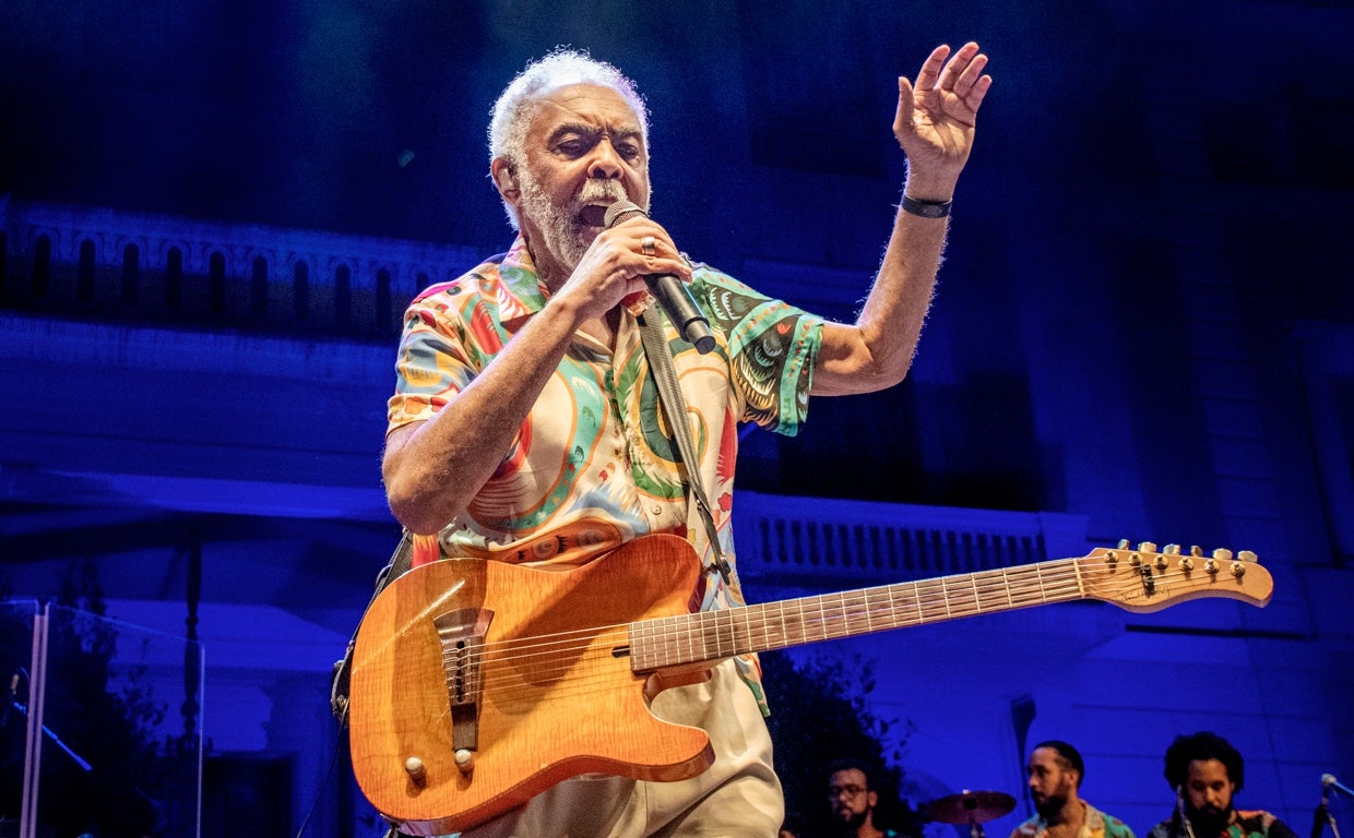 Gilberto Gil, durante su actuación en Barcelona