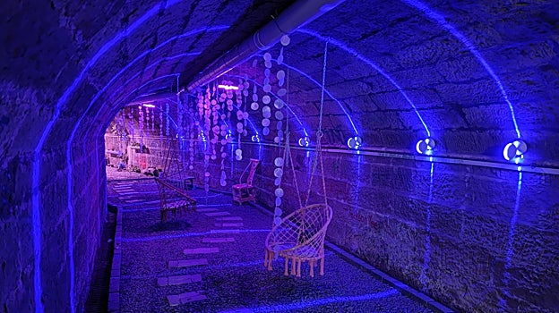 Un refugio antiaéreo transformado en galería de arte