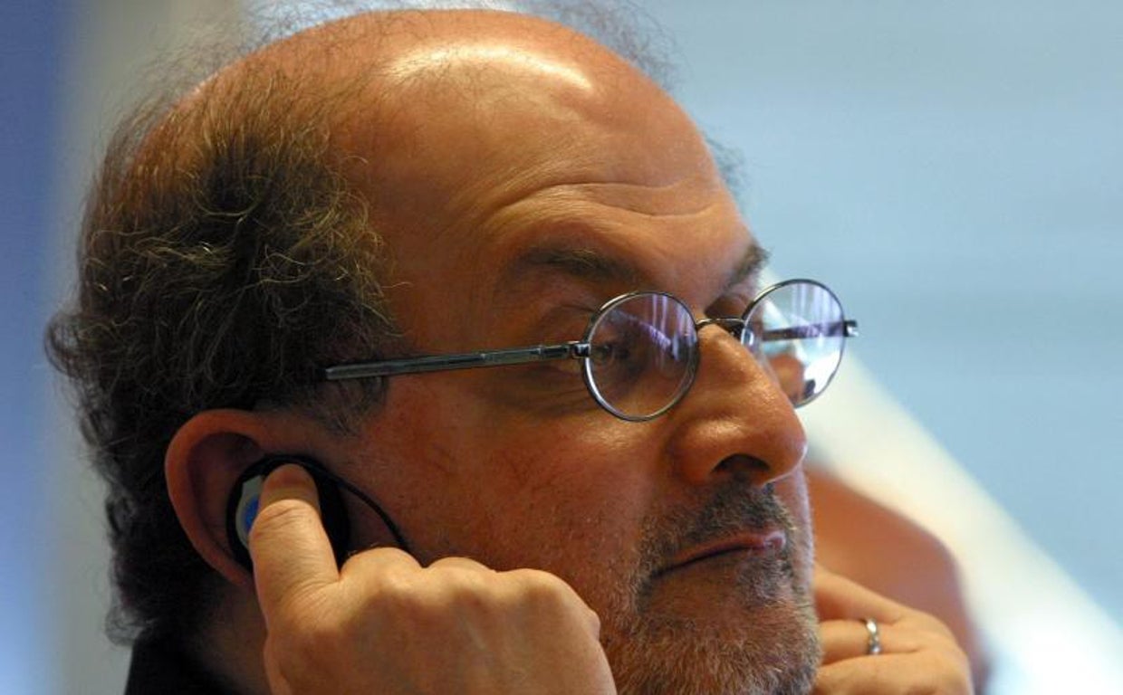 Salman Rushdie durante una visita en Madrid