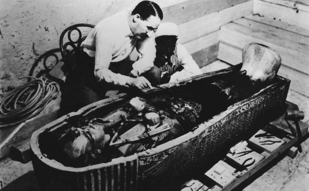 Fotografía de Howard Carter el arqueólogo que descubrió la tumba de Tutankamón
