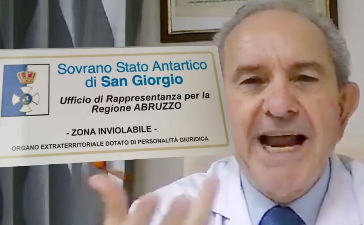 El médico Roberto Petrella, ginecólogo antivacunas y negacionista, que formaba parte del Estado Antártico