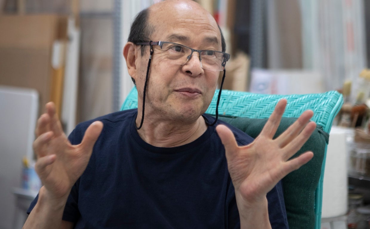 Imgen de Mitsuo Miura en su taller en Madrid